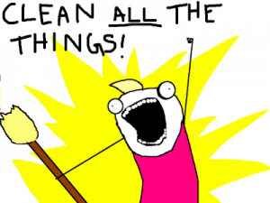 clean all the things hyperbole