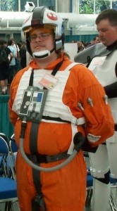 The author dressed as an X-Wing Pilot, back in 2001.